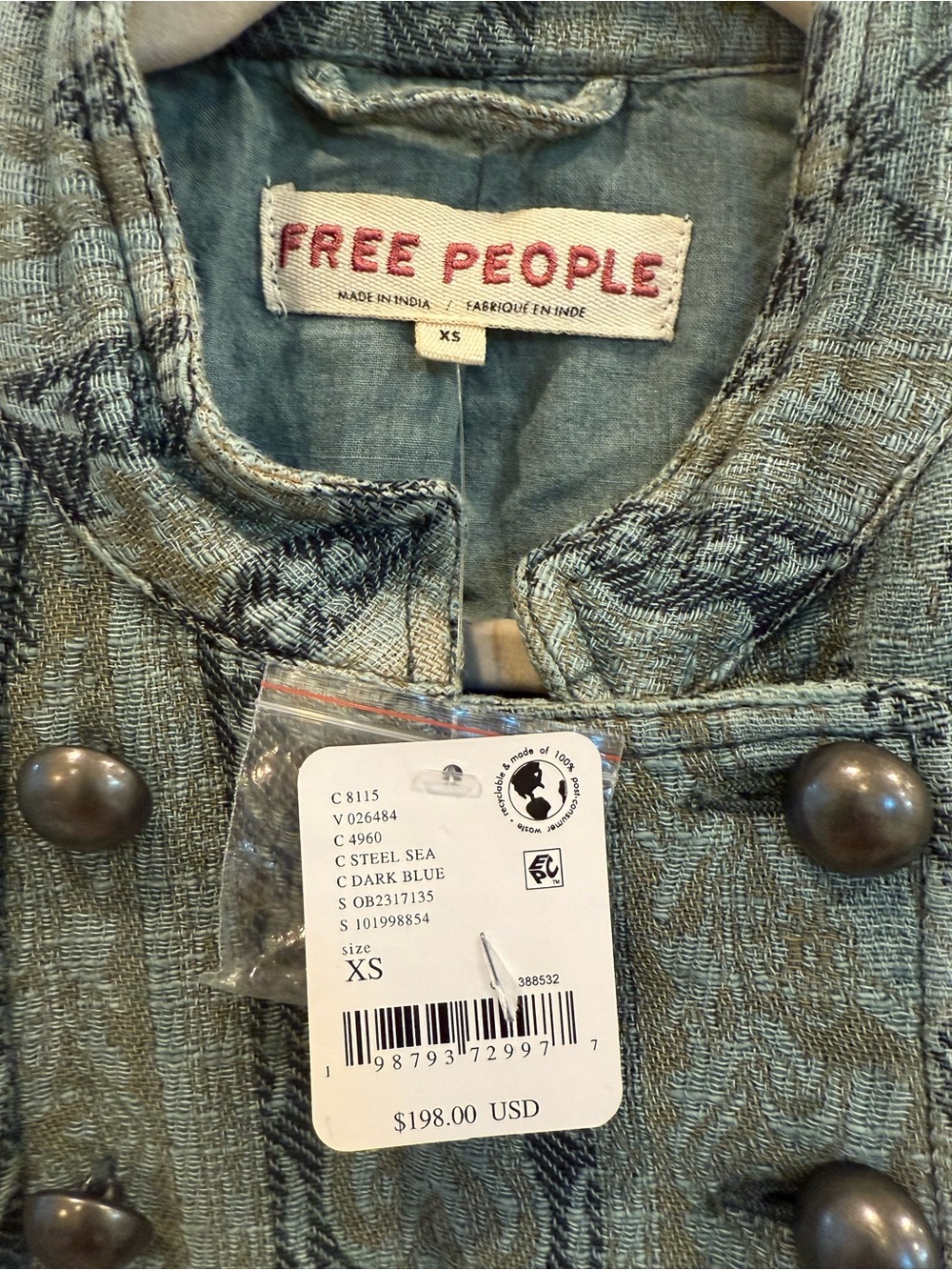 Free People Lotty Jacquard Band Jacket - Picture 6 of 7